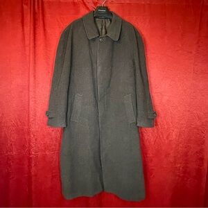 Albert Nipon 100% Merino Wool Men's Brown Overcoat (no size tag - XL or XXL)